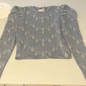 NWT Zara Puff Sleeve Floral Shirt